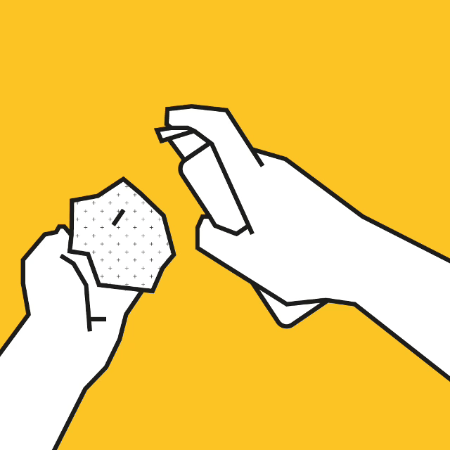 Animation of applying lotion to dry Gooru Slime