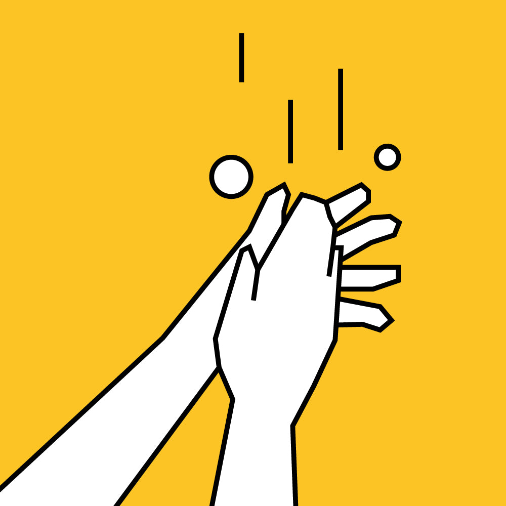Animation of washing hands before using Gooru Slime