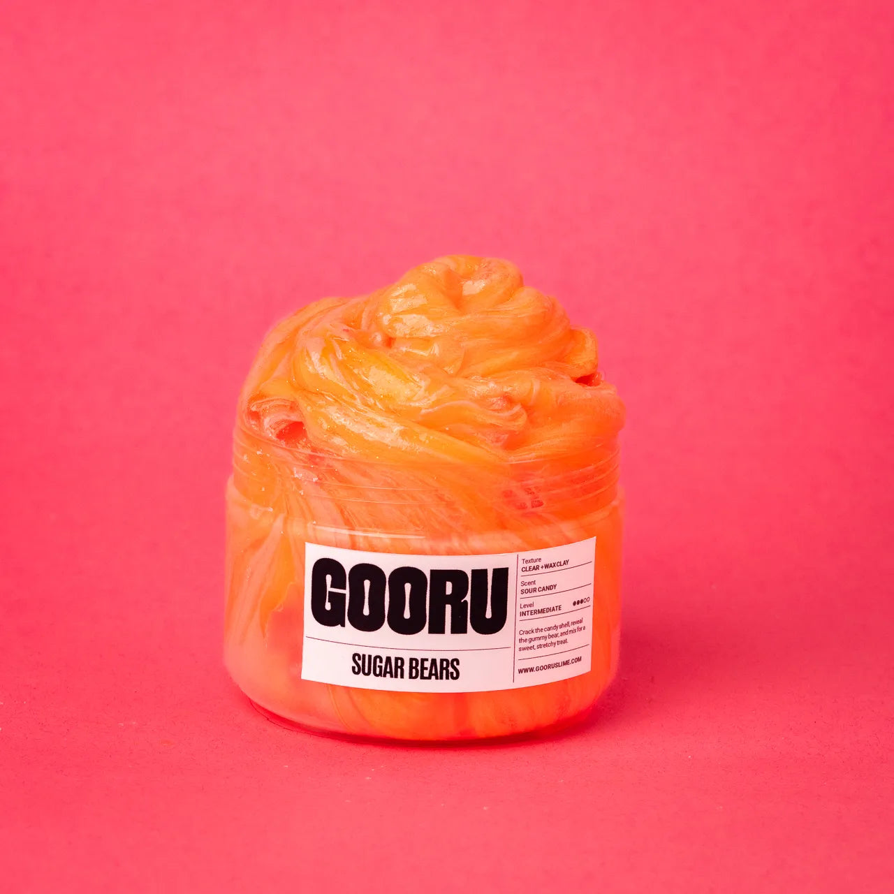Sugar Bears by Gooru Slime: candy-inspired crackable slime with a hidden gummy bear inside. Handmade in the UAE.