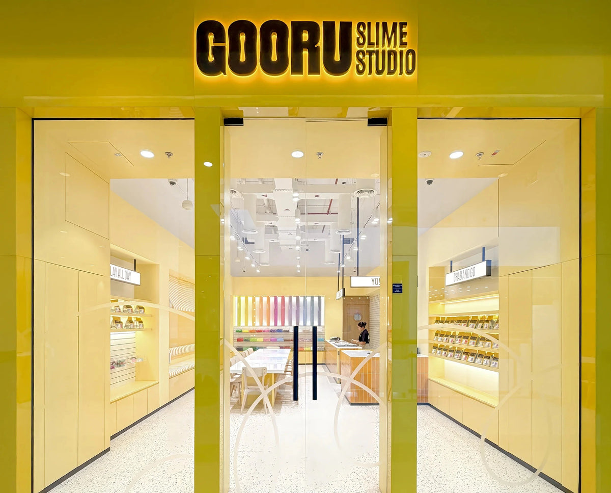 Storefront of Gooru Slime Studio at The Springs Souk, Dubai, UAE